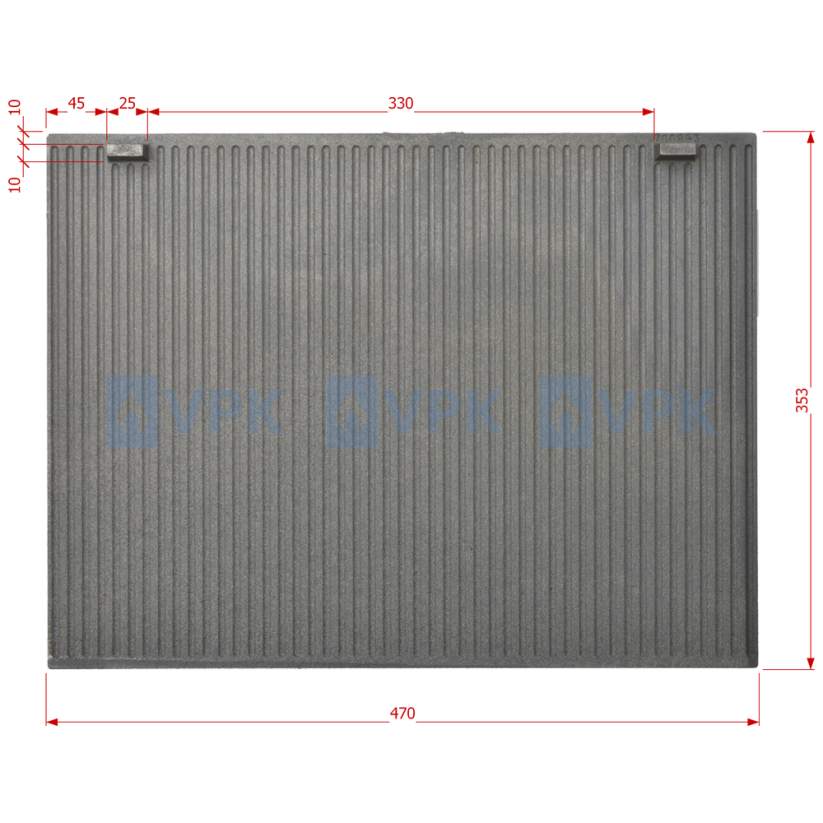 Zadná stena (originálna) do ohniska pre krbové vložky Uniflam, ref. 700893