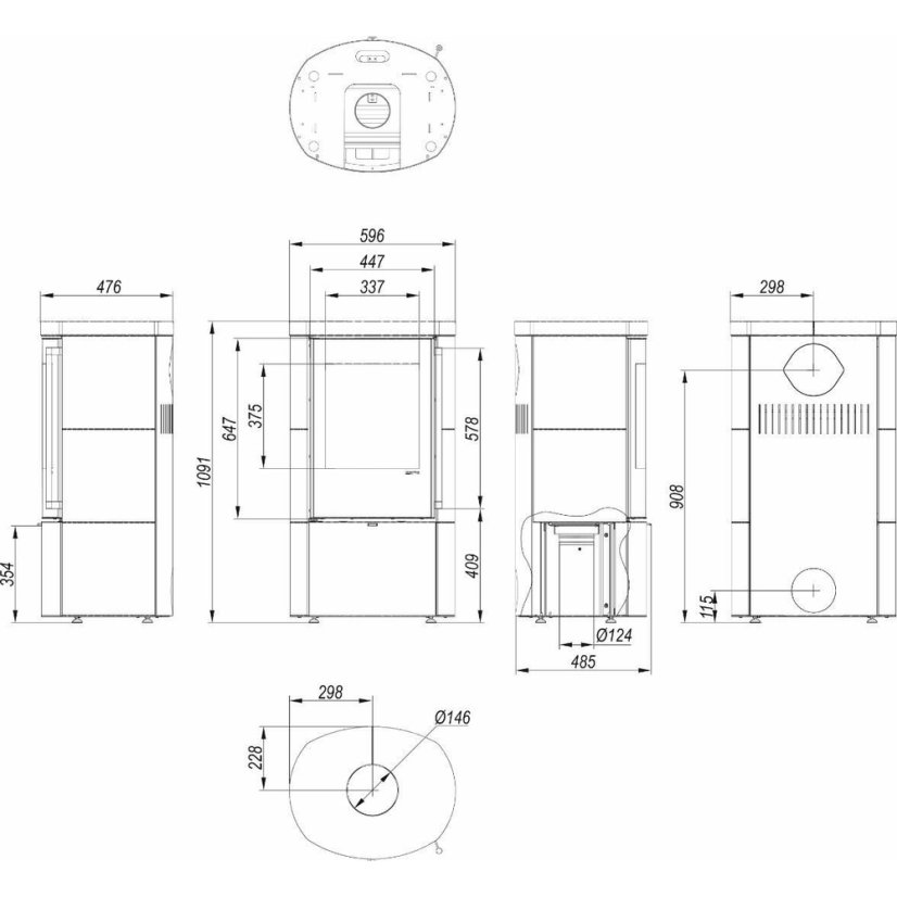 DEFRO HOME - CERES KRM 2.0, čierna matná