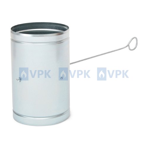 Klapka ø125 mm s pevným táhlem pozink