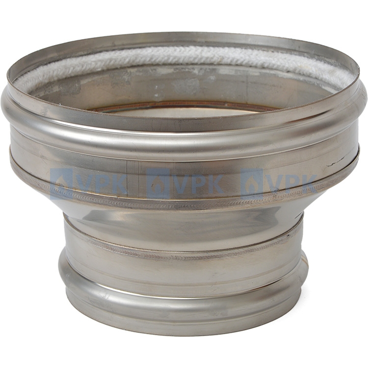 KN10401091 - Prechodka ø150 mm (prevlečná) pre komíny ø180/210 mm (vnútorný/vonkajší ø hrdla)