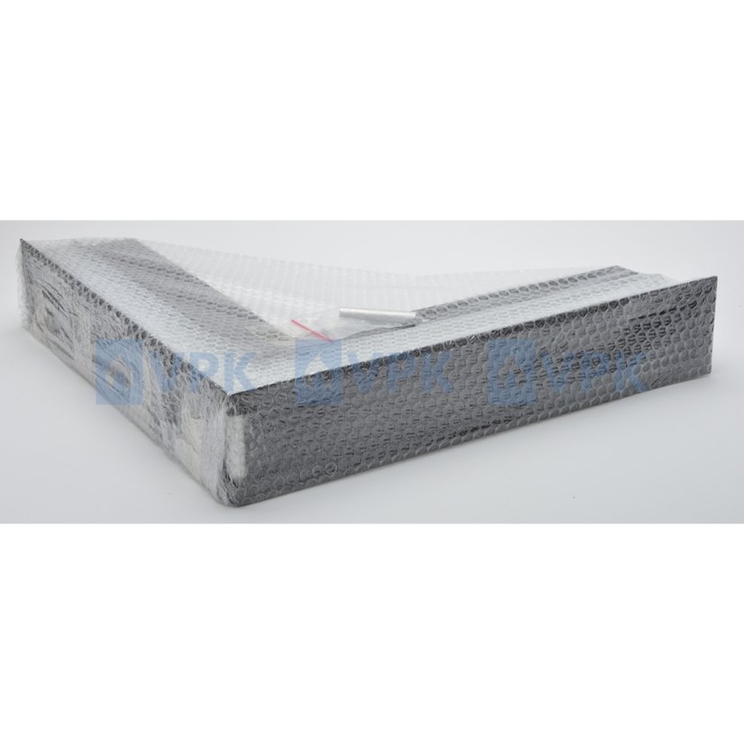 Ventlab - ventilačný otvor rohový 500x500x100 mm - čierny
