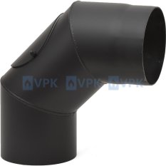 KC20 - Koleno dymovodu 90° / ø200 mm - pevné s čistiacim otvorom