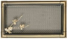 Ventilačná mriežka Retro 16x32 cm - zlatá patina
