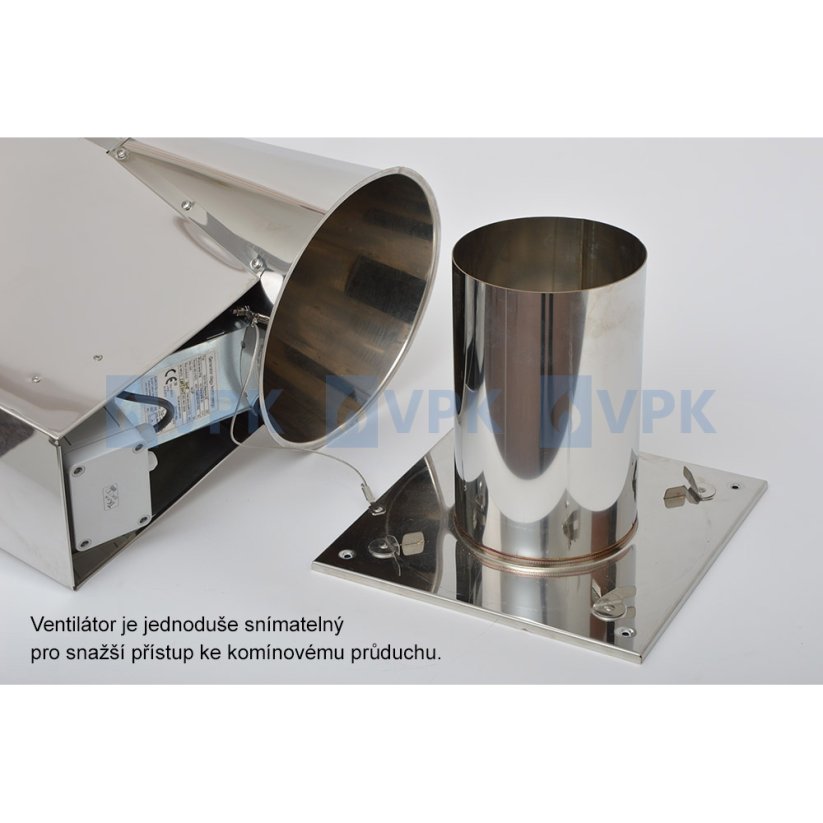 Komínový ventilátor Darco GCK ø200 mm - pre inštaláciu na komínovú dosku