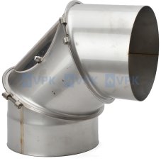 KN10 - Koleno ø180 mm / 0-90° nastaviteľné - s čistiacim otvorom