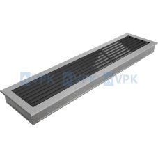 Ventilační mřížka Fresh 17x70 cm - nerezová matná
