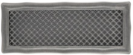 Krbová mřížka - DECO stříbrná patina 16x45 cm