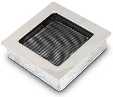 Ventilačná mriežka Standard 17x17 cm - nerezová matná