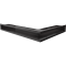 Ventilační otvor LUFT rohový levý 766x547x90 mm - černý