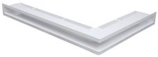Ventilační otvor LUFT rohový levý 766x547x60 mm - bílý