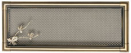 Ventilačná mriežka Retro 16x45 cm - zlatá patina