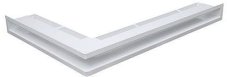 Ventilační otvor LUFT rohový pravý 547x766x60 mm - bílý