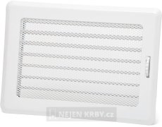 Krbová mřížka 175 x 245 mm s žaluzií (bílá)