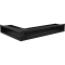 Ventilačný otvor LUFT rohový pravý 400x600x90 mm - čierny