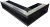 Ventlab - ventilačný otvor rohový pravý 300x500x100 mm - čierny