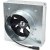 Ventilátor do mřížky Standard 17x17 cm s čidlem - ø100 mm