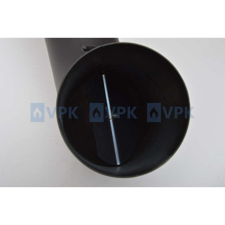 KC20 - Koleno 90° ťahané ø130 mm s klapkou a čistiacim otvorom