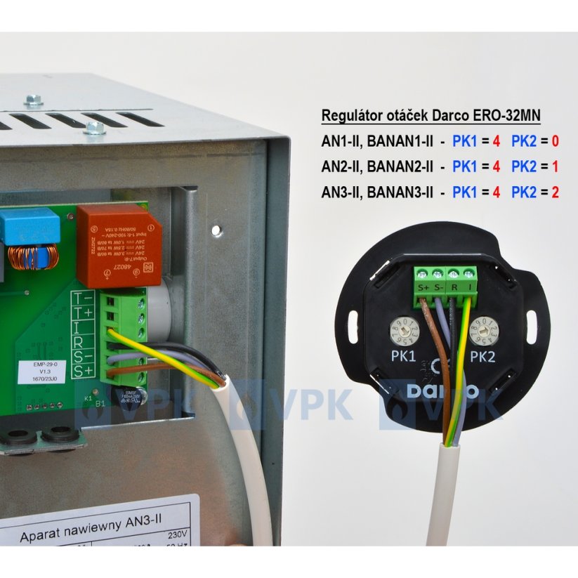 Ventilátor pre teplovzdušný rozvod Darco BANAN3-II (660 m3/h)