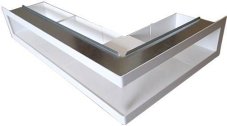 Ventlab - ventilačný otvor rohový pravý 300x500x100 mm - biely