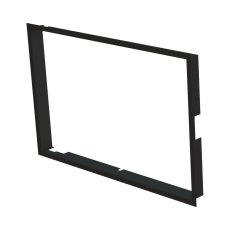 Krycí rámeček 1x90° hloubka 80mm, černý, BEF Twin (V) 10 II