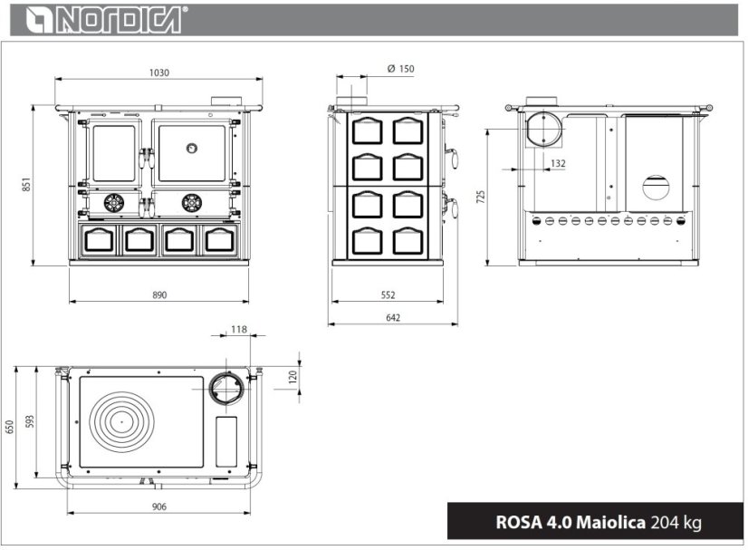 Nordica - ROSA 5.0 MAIOLICA (bordó)