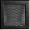 Ventilačná mriežka 16x16 cm - čierna