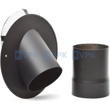 KA20 - Přechodka ø150 mm 45° (vsuvná) pro komíny ø180 mm - antracit