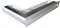 Ventlab - ventilační otvor rohový levý 500x300x70 mm - bílý