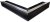Ventlab - ventilačný otvor rohový pravý 500x700x100 mm - čierny