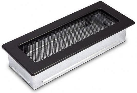 Ventilační mřížka Standard 11x24 cm - černá
