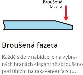 Podkladové sklo pod kamna - LISABON 6 mm (1000 x 500 mm)
