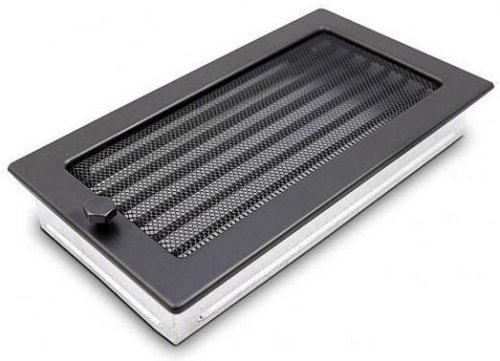 Ventilačná mriežka Standard 17x30 cm so žalúziou - čierna
