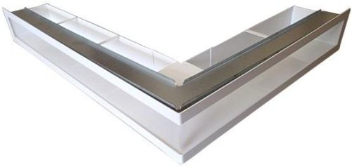 Ventlab - ventilační otvor rohový pravý 500x700x100 mm - bílý Ventlab - ventilační otvor rohový pravý 500x700x100 mm - bílý