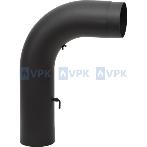 KC20 - Koleno ø120 mm / 90° - s klapkou a čistícím otvorem - ohýbané KC20 - Koleno ø120 mm / 90° - s klapkou a čistícím otvorem - ohýbané