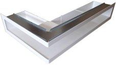 Ventlab - ventilačný otvor rohový ľavý 500x300x100 mm - biely