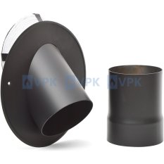 KA20 - Přechodka ø150 mm 45° (vsuvná) pro komíny ø200 mm - antracit
