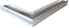Ventlab - ventilačný otvor rohový ľavý 700x500x70 mm - biely