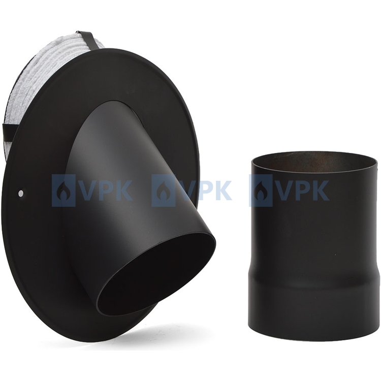 KC20 - Prechodka ø150 mm 45° (vsuvná) pre komíny ø180 mm