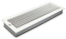 Ventilačná mriežka Standard 17x49 cm so žalúziou - biela