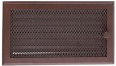 Ventilační mřížka 16x32 cm s žaluzií - hnědý brokát Ventilační mřížka 16x32 cm s žaluzií - hnědý brokát
