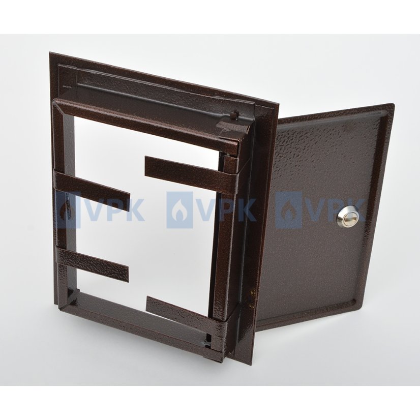 Komínová dvířka 155x205 mm - stará měď (střední)