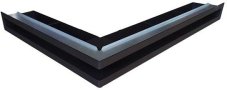 Ventlab - ventilačný otvor rohový ľavý 700x500x70 mm - čierny