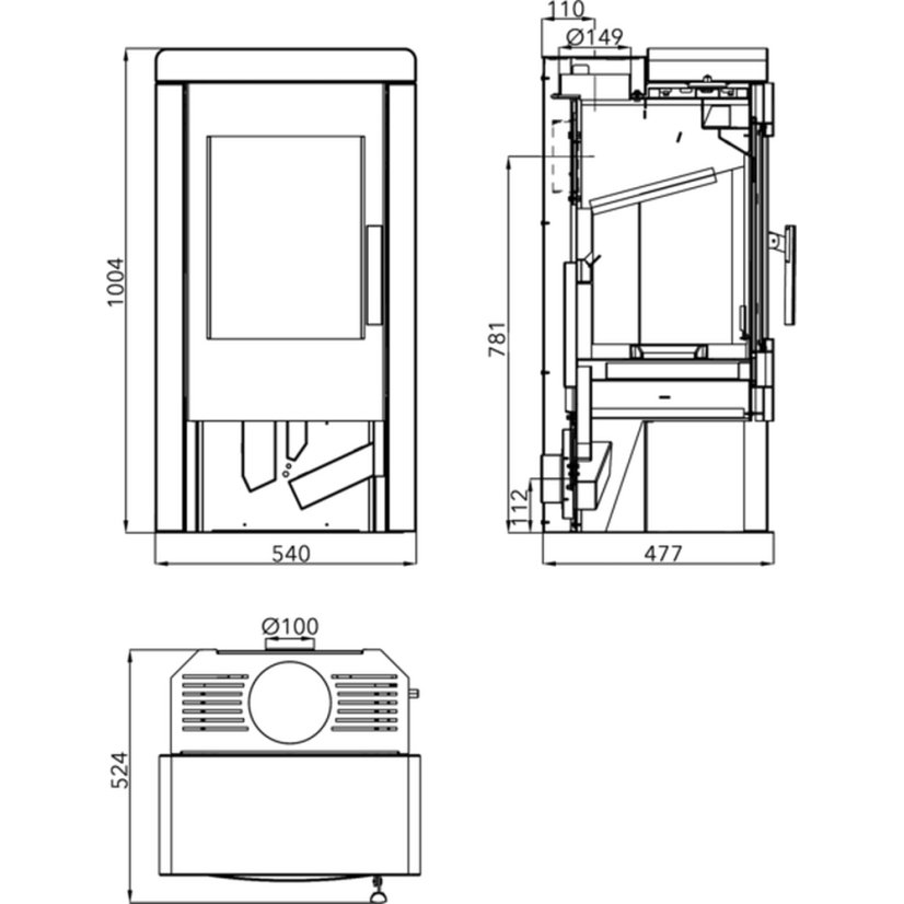 Haas+Sohn - PINEROLO, čierna, woodstone
