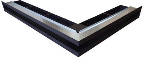 Ventlab - ventilační otvor rohový pravý 500x700x70 mm - černý