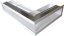 Ventlab - ventilačný otvor rohový pravý 300x500x100 mm - biely