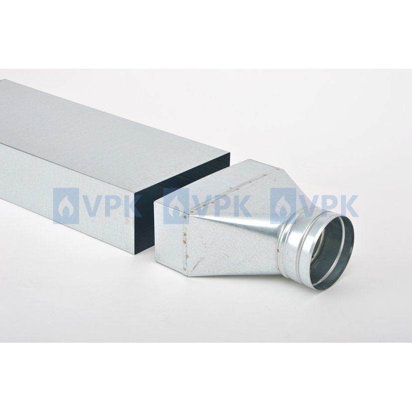 Redukcia na potrubie ø100 mm asymetrická (200x90 mm)