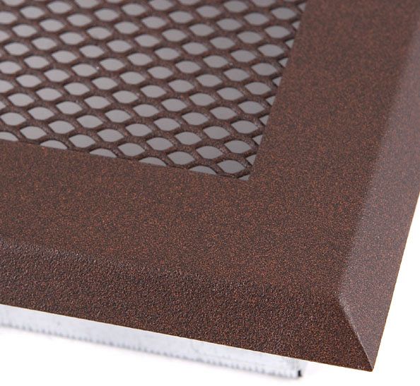 Ventilačná mriežka 10x20 cm - hnedý brokát