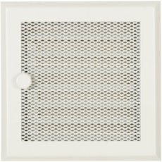Ventilačná mriežka 16x16 cm so žalúziou - biela