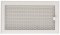 Ventilační mřížka 16x32 cm s žaluzií - krémový brokát
