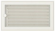 Ventilačná mriežka 16x32 cm so žalúziou - biela
